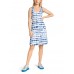Marccain Sports - US 2138 J26 - Nauwsluitende jurk wit blauw